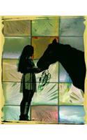 Horse Notebook: College Ruled - Lined Journal - Composition Notebook - Soft Cover Writer's Notebook or Journal for School - College or Work - Abstract Horse Lover