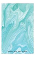 Marble Ocean Wave Journal: Blue Sea Water Marble Effect Gift Notebook