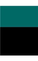 Blue Green and Black Composition Notebook