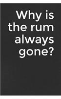 Why Is the Rum Always Gone?: A Lined Notebook for Your Everyday Needs