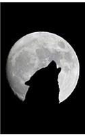 Wolf Journal: Wolf Howling at the Moon: Lined Journal, 120 Pages, 5.5 X 8.5, Wolf, Soft Cover, Matte Finish(1 Wolf Journals)