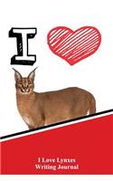 I Love Lynxes Writing Journal