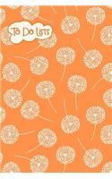 To-Do List Notebook Dandelions Pattern 10