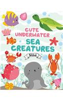 Notebook ( Cute Underwater Sea Creatures Cover ): Notebook Lined: Notebook Journal, School Notes, Diary, 120 Lined Pages, Size 8 X 10