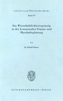 Das Wirtschaftlichkeitsprinzip in Der Kommunalen Finanz- Und Haushaltsplanung