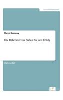 Relevanz von Zielen für den Erfolg
