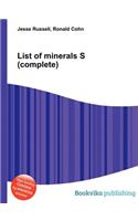 List of Minerals S (Complete): (English)