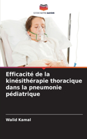 Efficacité de la kinésithérapie thoracique dans la pneumonie pédiatrique