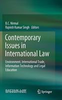Contemporary Issues in International Law