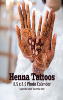 Henna Tattoos 8.5 X 8.5 Calendar September 2020 -December 2021