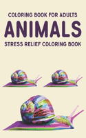 Coloring Book For Adults Animals Stress Relief Coloring Book