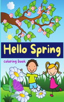 Hello Spring Coloring Book