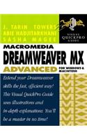 Macromedia Dreamweaver MX Advanced for Windows and Macintosh