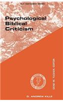 Psychological Biblical Criticism