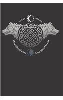 Skoll Hati Norse Viking Notebook Journal: A great Notebook Journal for anyone who loves wildlife and wolves. Perfect gift for those with Viking roots, Scandinavian culture and want to go to 