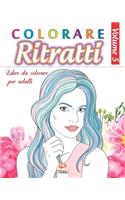 Colorare Ritratti 5: Libro da colorare per adulti (Mandala) - Anti-stress - volume 5