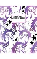Blank Sheet Music Notebook