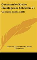 Gesammelte Kleine Philologische Schriften V1