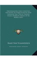 Ordonnantien Ende Conditien Raeckende De Verpachtinghe Ende Inninghe Van T'Recht Vanden Ouden Dobbelen Impost Op De Bieren (1667)