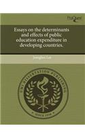 Essays on the Determinants and Effects of Public Education Expenditure in Developing Countries