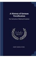 A History of German Versification