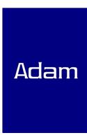 Adam - Blue Personalized Notebook / Journal / Extended Lined Pages / Soft Matte: An Ethi Pike Collectible