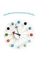Checklists for Construction Activities