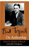 F.Scott Fitzgerald on Authorship