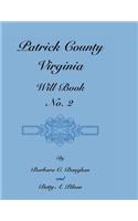 Patrick County, Virginia, Will Book, No. 2