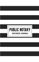 Public Notary Records Journal