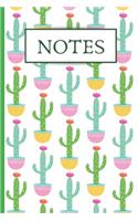 The Things I Thought Today: Journal To Write Your Daily Thoughts In For Adults, Teens, Children/Kids - 120 Lined Pages - 6 x 9 - Cactus Design (Communication Book, Writing Pad)