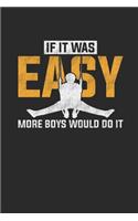 If It Was Easy: Gymnastics Notebook, Graph Paper (6" x 9" - 120 pages) Sports Themed Notebook for Daily Journal, Diary, and Gift