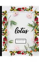 lotus composition notebook