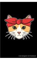 Cute Gangster Cat Notebook