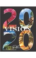 2020 Vision Planner: Nature Collage Vision Board & Goal Setting Organizer Track Your Dreams Weekly Monthly Calendar