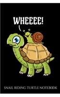 Snail Riding Turtle Notebook