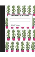 Cactus Composition Notebook
