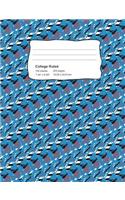 Composition Notebook College Ruled, 7.44 X 9.69 inch 200 Pages 100 Sheets: Colorful Journal for School Student, Teacher, or Office