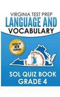 Virginia Test Prep Language & Vocabulary Sol Quiz Book Grade 4