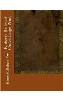 Robert's Rules of Order: Large Print