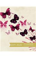 2019-2020 Planner Weekly and Monthly: 2 Year Calendar For To-Do List, Appointment Journal and Academic Agenda Schedule Organizer January 2019 - December 2020 Butterfly Pattern