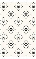 Dog Pattern - Paws and Dots Squared: Blank Lined Notebook for Dog Lovers and Pet Owners