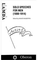 Solo Speeches for Men (1800-1914) (Oberon Books)