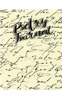 Poetry Journal: Lined Poem Notebook