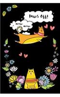Bullet Journal Notebook for Cat Lovers Funny Flying Cartoon Cat 7: 162 Numbered Pages with 150 Dot Grid Pages, 6 Index Pages and 2 Key Pages for Journaling, Writing, Planning and Doodling, for Women, Men, Kids, 160 