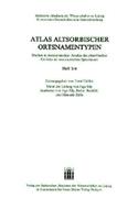 Atlas Altsorbischer Ortsnamentypen. Studien Zu Toponymischen Arealen Des Altsorbischen Gebietes Im Westslawischen Sprachraum. Doppelheft 3/4
