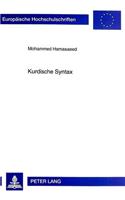 Kurdische Syntax: Suedkurdmadji(212 Europaeische Hochschulschriften / European University Studie)