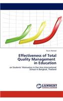 Effectiveness of Total Quality Management in Education