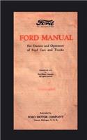Ford Manual: For Owners and Operators of Ford Cars and Trucks (1939)