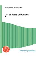 List of Rivers of Romania P